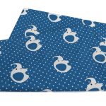 ملحفه روانداز نوزادی بروجرد طرح فیل رنگ سرمه ای