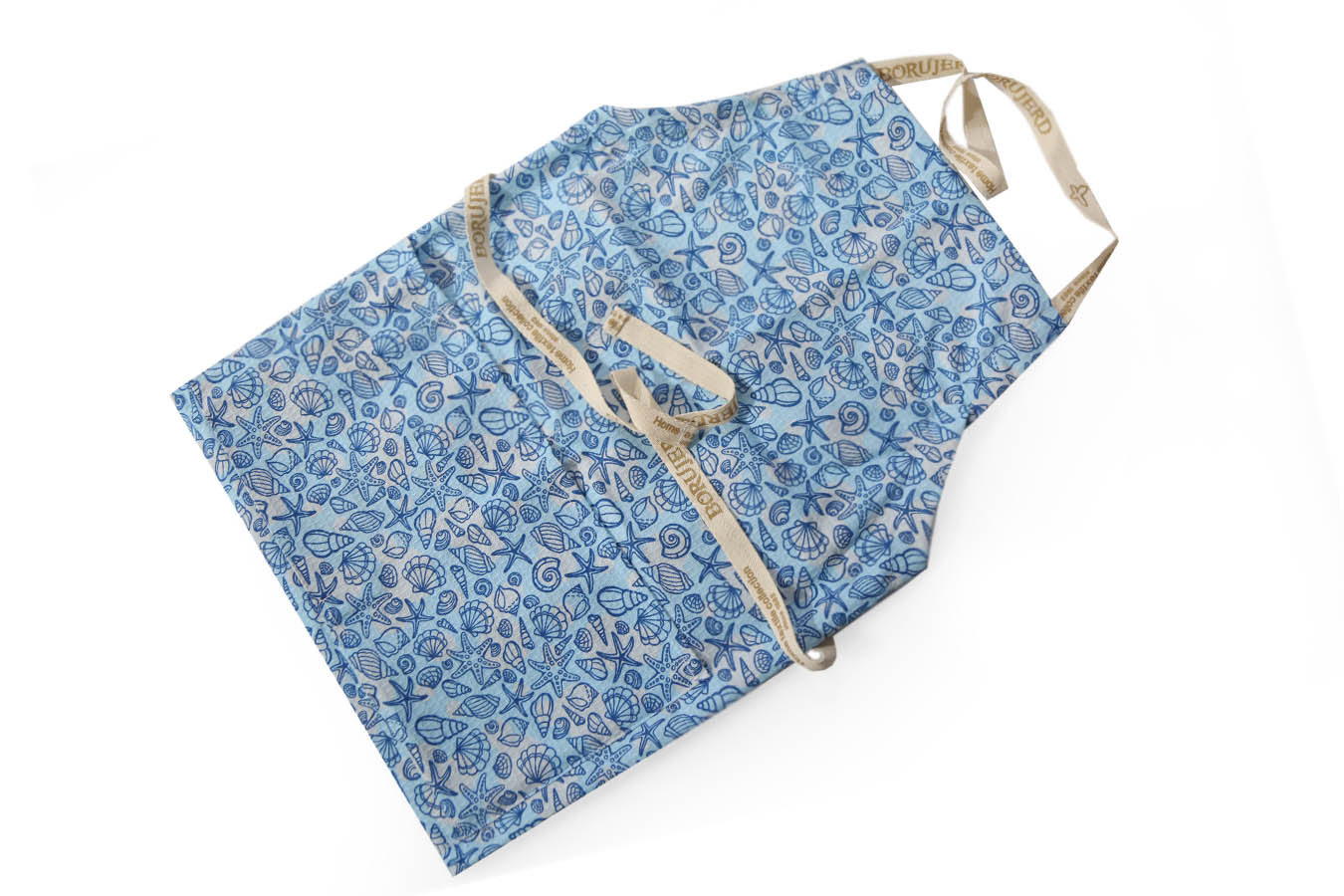 پیش بند سایز آزاد صدفی آشپزخانه آبی پیش بند آشپزخانه بروجرد طرح صدفی رنگ آبی - Image 1