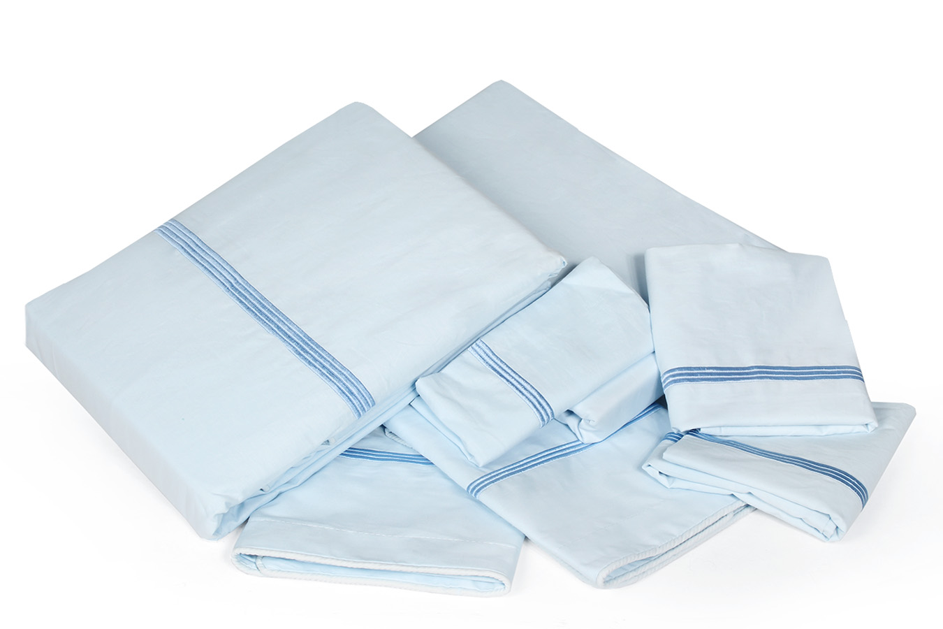 کاور تمام ست دو نفره 180-7 تکه اطلس EM ملحفه آبی کاور تمام ست دو نفره هفت تکه 180 بروجرد طرح اطلس رنگ آبی - Image 1