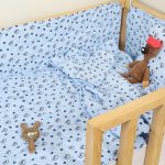 ست لحاف کودک و نوزادی هفت تکه بروجرد طرح استلا رنگ آبی