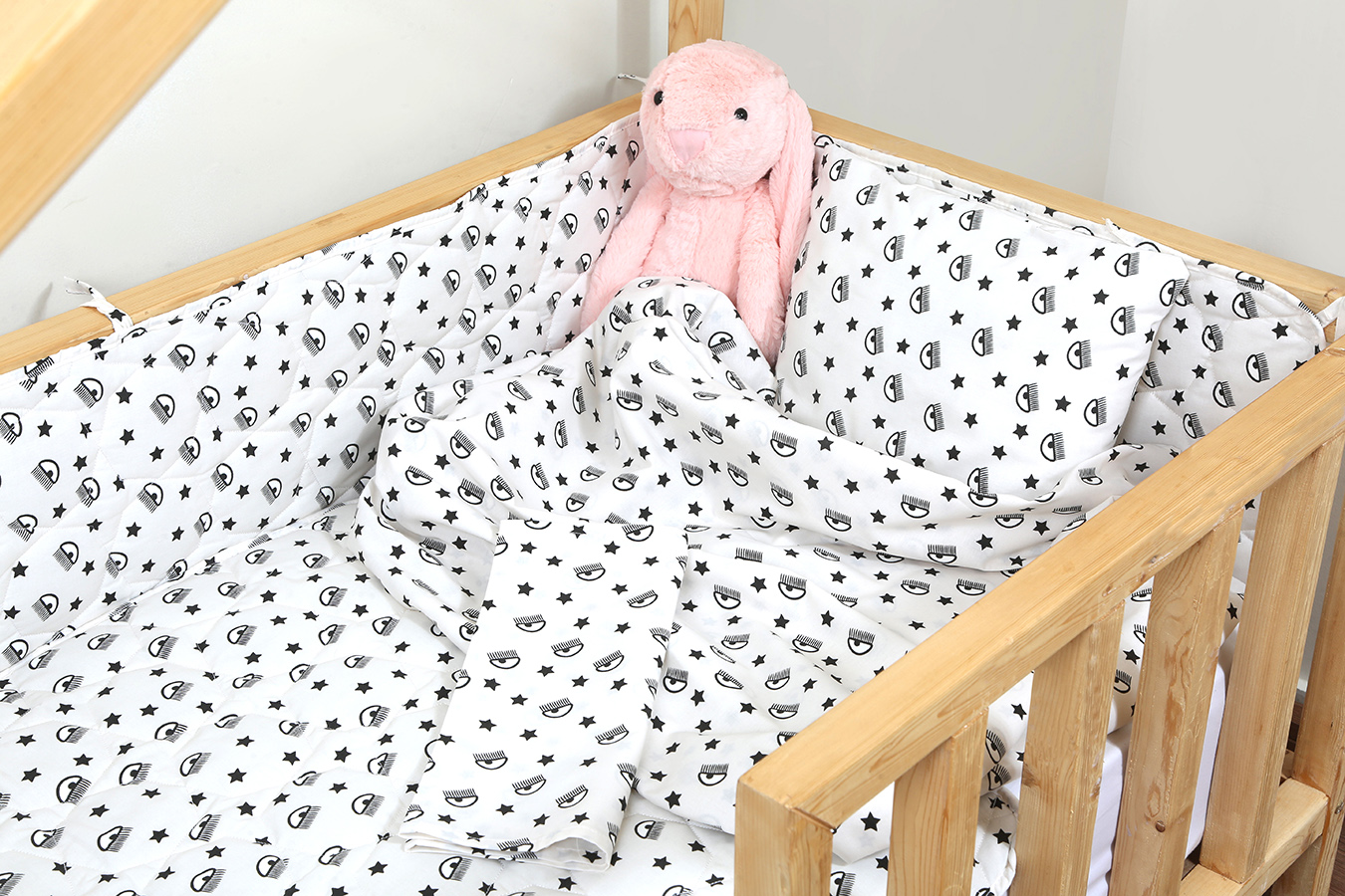 ست لحاف کودک و نوزادی هفت تکه طرح استلا رنگ کرم (3) ست لحاف کودک و نوزادی هفت تکه بروجرد طرح استلا رنگ کرم - Image 1