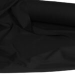 پارچه پلی استر ویسکوز تترون عرض 150 بروجرد ساده رنگ مشکی 0140