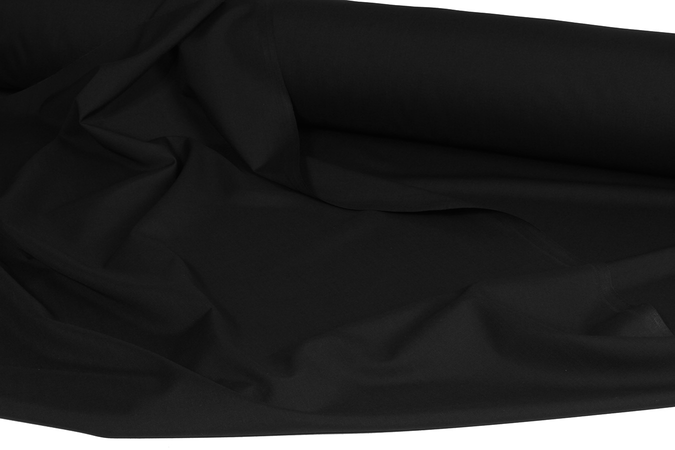 کالیته 331076 رنگ مشکی کد 0140 پارچه پلی استر ویسکوز تترون عرض 150 بروجرد ساده رنگ مشکی 0140 - Image 1