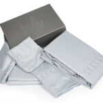 کاور تمام ست یک نفره پنج تکه 90 بروجرد طرح آميتيس رنگ طوسی