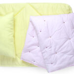 ست لحاف گلدوزی کودک و نوزادی سه تکه بروجرد طرح تايني رنگ صورتی