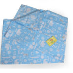 ملحفه روانداز نوزادی بروجرد طرح انیمالز 1 رنگ آبی