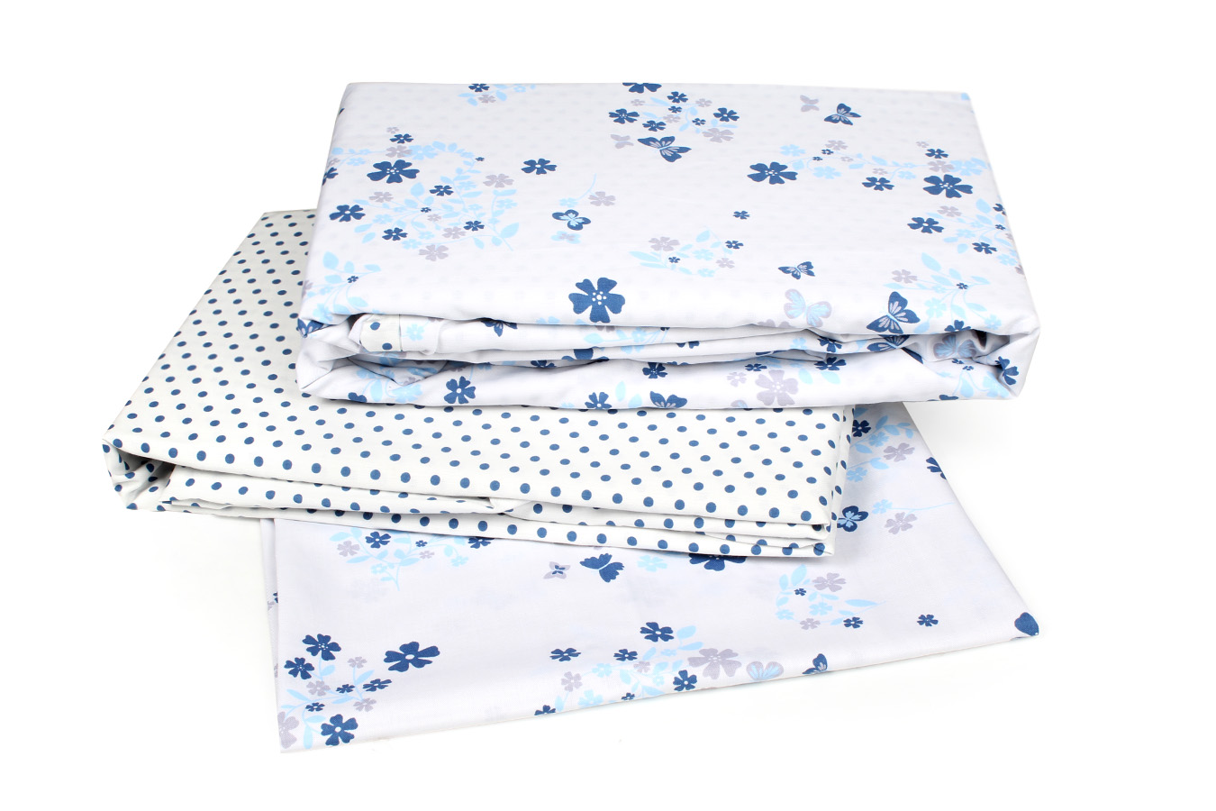 كاور تمام ست يك نفره 90-3 تكه شانلین ملحفه آبی کاور تمام ست یک نفره سه تکه 90 بروجرد طرح شانلين رنگ آبی - Image 1