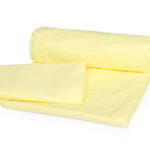 ملحفه نیم ست یک نفره دو تکه عرض 90 بروجرد ساده رنگ لیمویی 111075