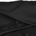 پارچه مانتو شلواری پلی استر ویسکوز عرض 150 بروجرد ساده رنگ مشکی کد 0780