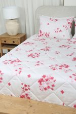 ست لحاف بزرگسال دو نفره سه تکه 180 بروجرد طرح پرنيا رنگ قرمز - Image 9