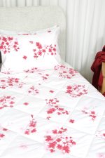 ست لحاف بزرگسال دو نفره سه تکه 180 بروجرد طرح پرنيا رنگ قرمز - Image 7