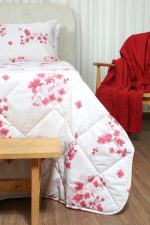 ست لحاف بزرگسال دو نفره سه تکه 180 بروجرد طرح پرنيا رنگ قرمز - Image 5