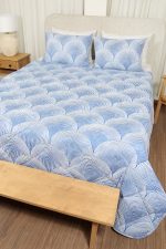 ست لحاف بزرگسال دو نفره سه تکه 180 بروجرد طرح آستان رنگ سرمه ای - Image 5