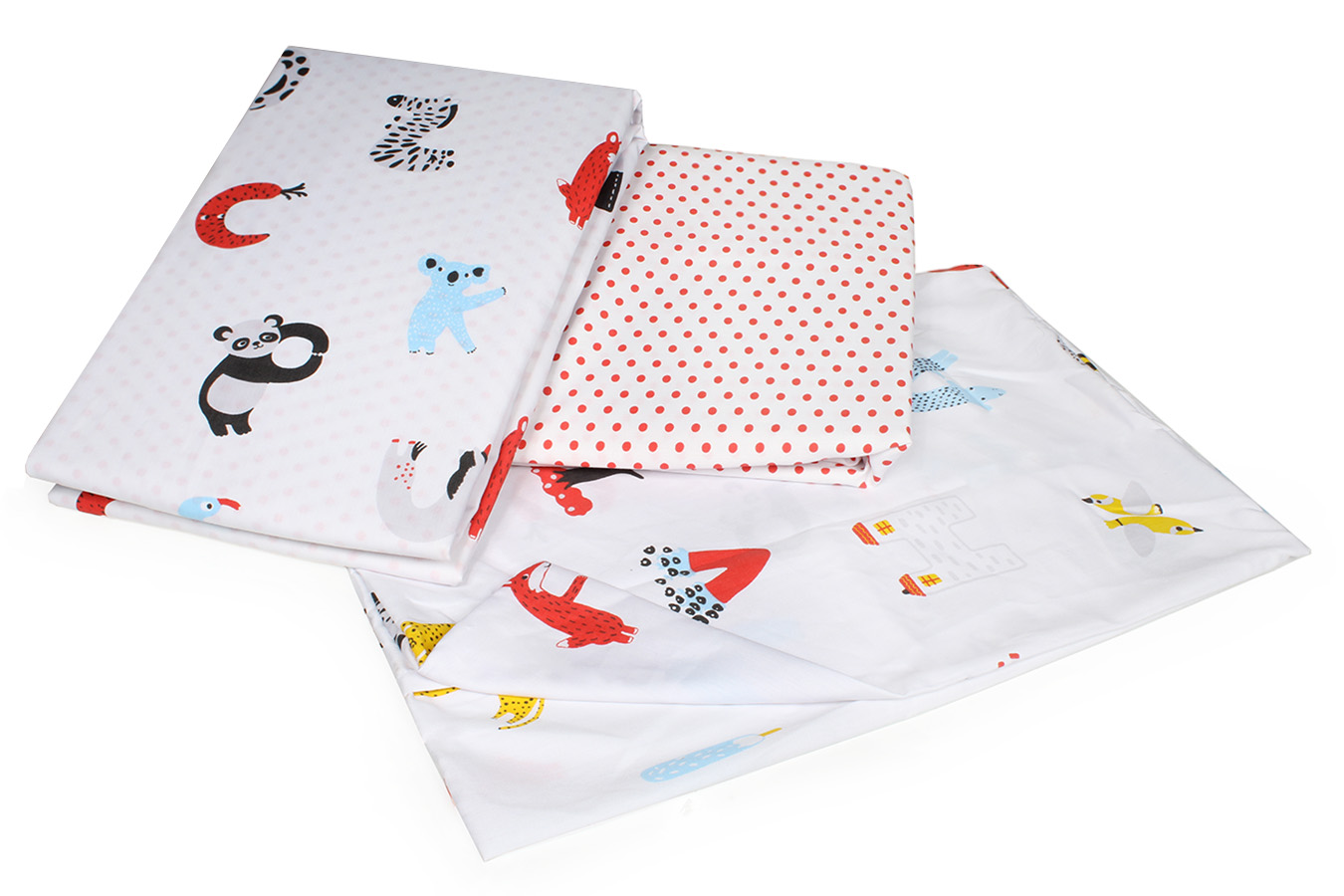 كاور تمام ست یک نفره 90-3 تكه آلفابتا ملحفه قرمز کاور تمام ست یک نفره سه تکه 90 بروجرد طرح آلفابتا رنگ قرمز - Image 1