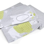 کاور تمام ست یک نفره سه تکه عرض 90 بروجرد طرح آوير 1 رنگ سبز