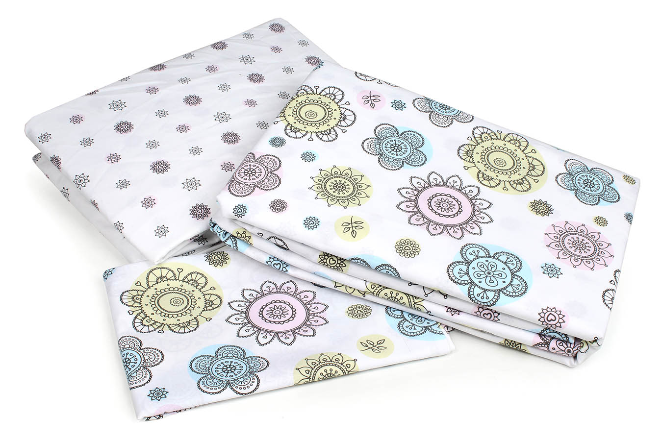 كاور تمام ست یک نفره 90-3 تكه عاطو 1 ملحفه صورتی کاور تمام ست یک نفره سه تکه 90 بروجرد طرح عاطو 1 رنگ صورتی - Image 1