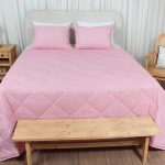 ست لحاف بزرگسال دو نفره سه تکه 180 بروجرد طرح خطی 2 رنگ قرمز