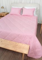 ست لحاف بزرگسال دو نفره سه تکه 180 بروجرد طرح خطی 2 رنگ قرمز - Image 2