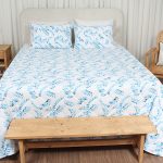 ست لحاف بزرگسال پنبه دوز دو نفره سه تکه 180 بروجرد طرح والوتا رنگ 02