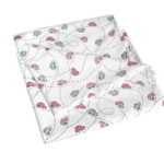 ملحفه روانداز نوزادی بروجرد طرح رايلين رنگ صورتی