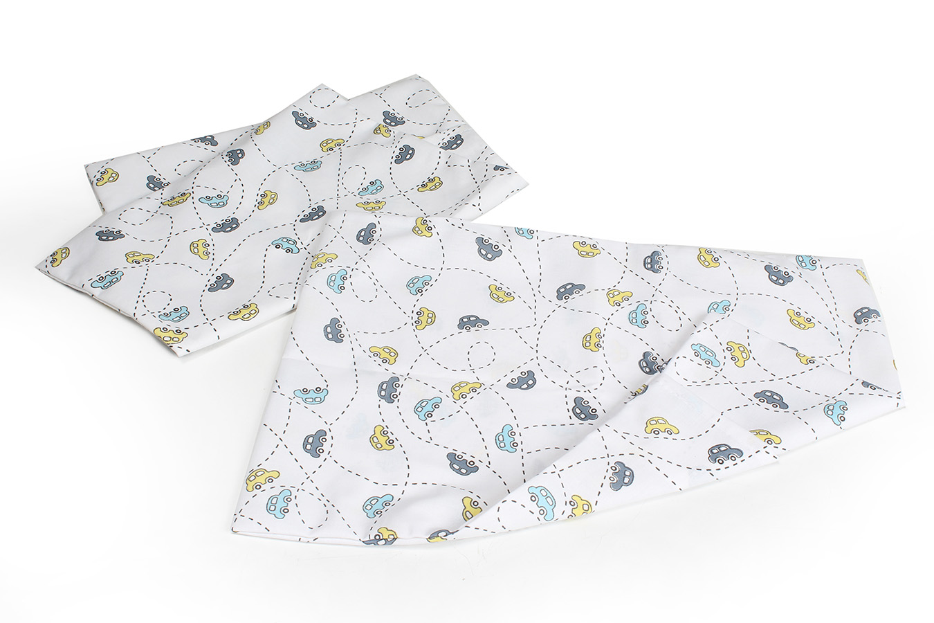 ملحفه روبالشی نوزادی دو تکه رایلین ملحفه زرد روبالشی نوزادی 2 تکه بروجرد طرح رایلین رنگ زرد - Image 1