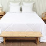 لحاف تک بزرگسال دو نفره 160 بروجرد ساده رنگ سفيد کد W84801