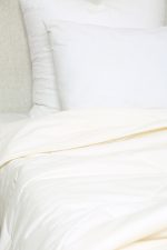 لحاف تک بزرگسال دو نفره 160 بروجرد ساده رنگ شیری کد 0170 - Image 2