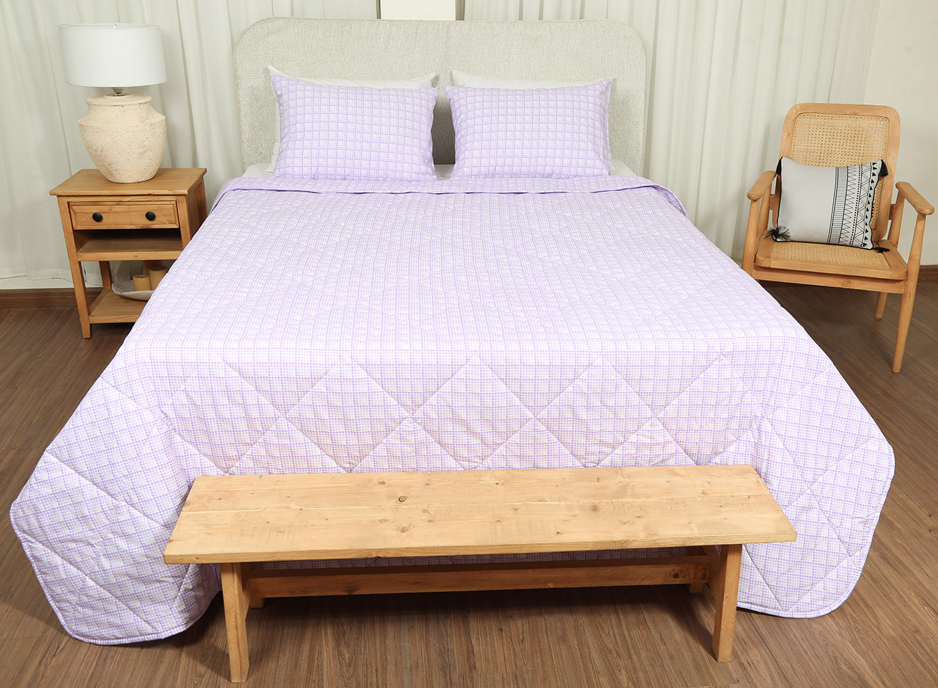 ست لحاف بزرگسال پنبه دوز دو نفره سه تکه 180 طرح ژپتو رنگ 01 (4) ست لحاف بزرگسال پنبه دوز دو نفره سه تکه 180 بروجرد طرح ژپتو رنگ 01 - Image 1