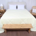 لحاف تک بزرگسال دو نفره 160 بروجرد ساده رنگ لیمویی کد 0030-111613