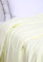 لحاف تک بزرگسال دو نفره 160 بروجرد ساده رنگ لیمویی 0180-111611 - Image 5