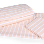 ملحفه نیم ست دو نفره سه تکه عرض 180 بروجرد طرح موناکو 2 رنگ گلبهی