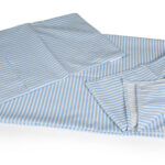 ملحفه نیم ست نوزادی دو تکه بروجرد طرح مدادرنگی رنگ آبی