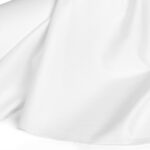 پارچه لباسی پلی استر ویسکوز عرض 140 بروجرد ساده رنگ سفید W84801