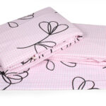 کاور تمام ست یک نفره سه تکه 90 بروجرد طرح دایانه 1 رنگ صورتی