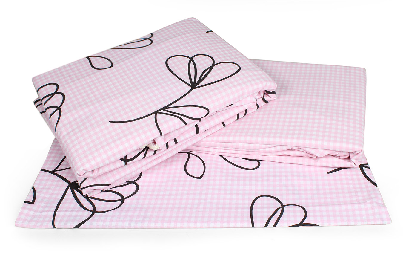 کاور تمام ست یک نفره 90-3 تکه دایانه 1 ملحفه صورتی کاور تمام ست یک نفره سه تکه 90 بروجرد طرح دایانه 1 رنگ صورتی - Image 1