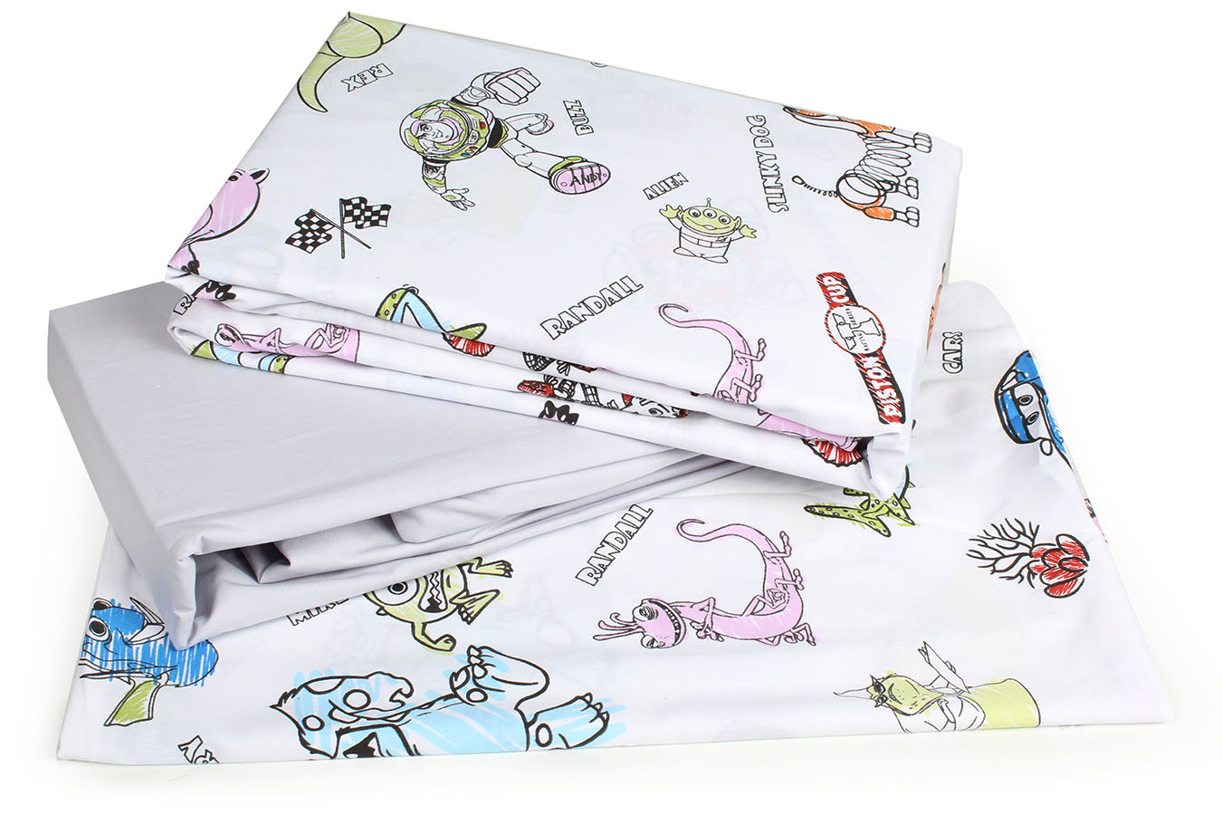 کاور تمام ست یک نفره 90-3 تکه سالی ملحفه طوسی کاور تمام ست یک نفره سه تکه 90 بروجرد طرح سالی رنگ طوسی - Image 1