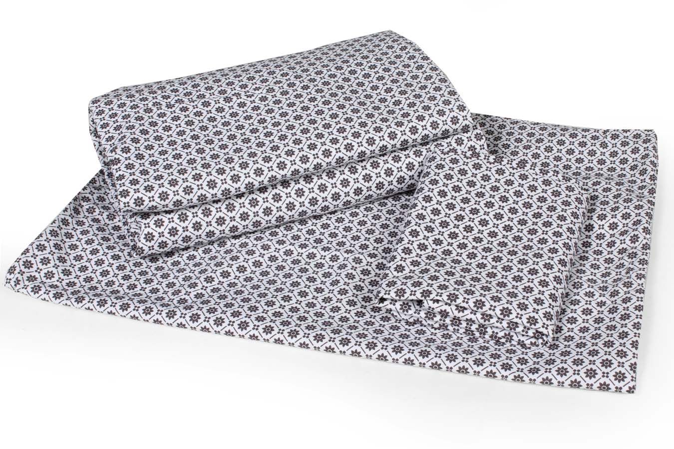 ملحفه نیم ست دو نفره 180-3 تکه الوین2 ملحفه طوسی ملحفه نیم ست دو نفره سه تکه عرض 180 بروجرد طرح الوین 2 رنگ طوسی - Image 1