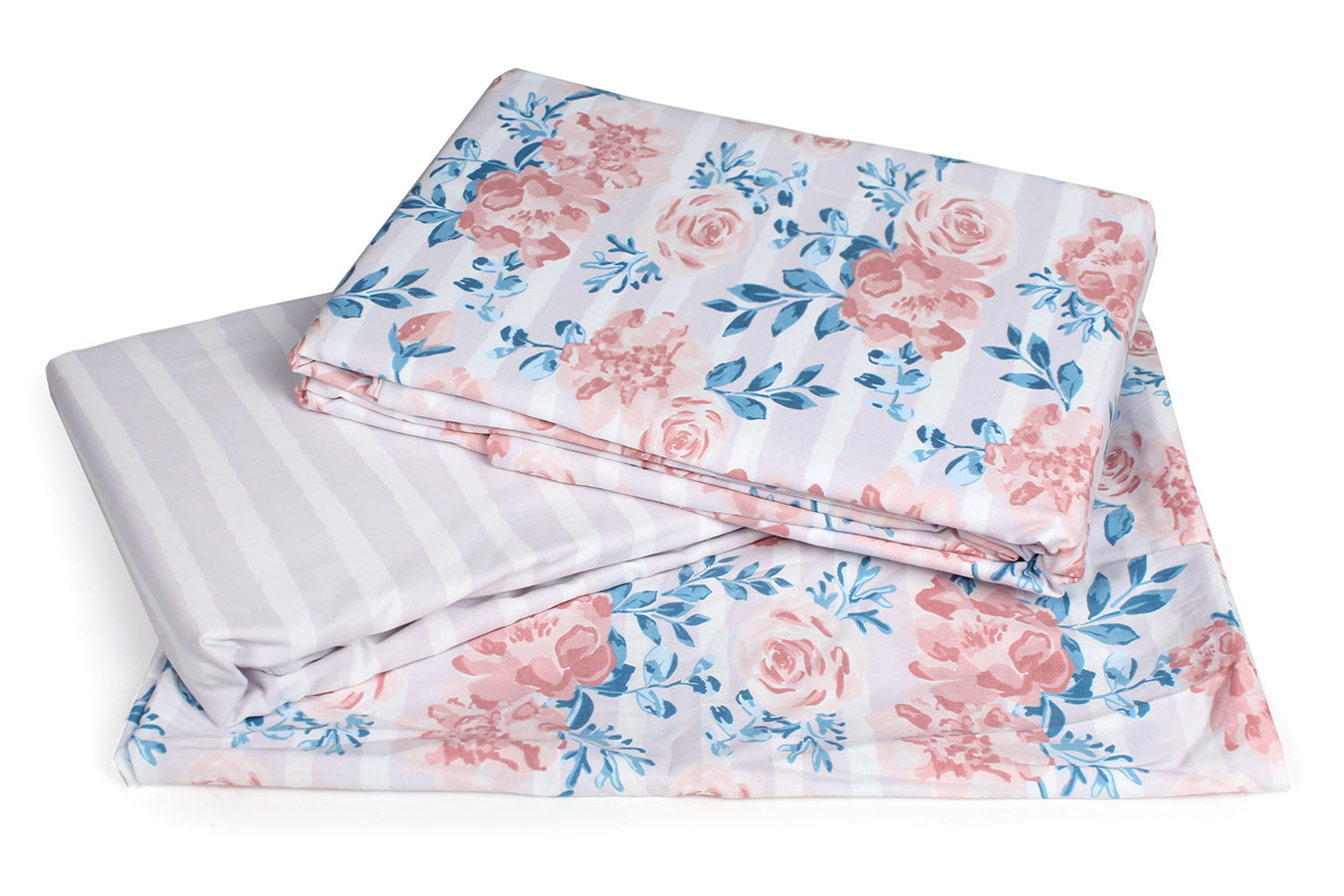 کاور ۔تمام ست یک نفره 90-3 تکه ژالی1 ملحفه گلبهی کاور تمام ست یک نفره سه تکه 90 بروجرد طرح ژالی 1 رنگ گلبهی - Image 1