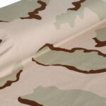 پارچه لباسی پلی استر ویسکوز عرض 150 بروجرد طرح استتار صحرایی رنگ 03