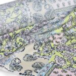 پارچه لباسی 100% ویسکوز عرض 150 بروجرد طرح ابریشمی رنگ 01