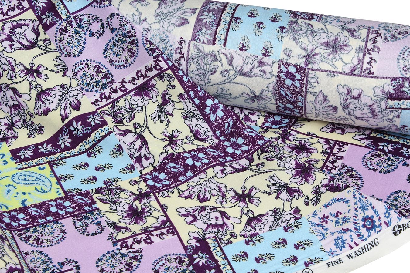 کاليته 771105 طرح ابریشمی رنگبندی 02 پارچه لباسی 100% ویسکوز عرض 150 بروجرد طرح ابریشمی رنگ 02 - Image 1