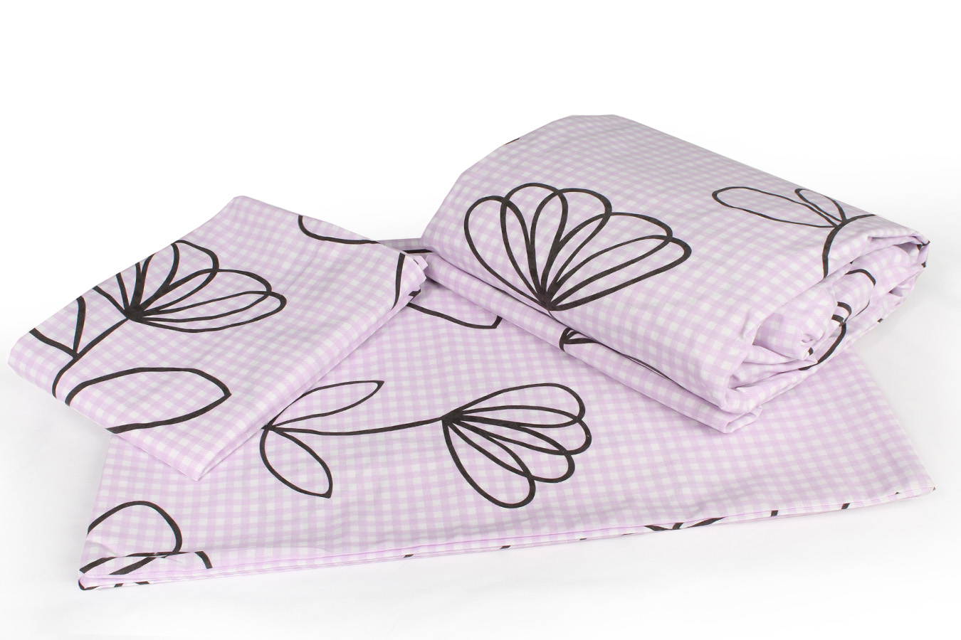 ملحفه نیم ست دو نفره 160-3 تکه دایانه1 ملحفه یاسی ملحفه نیم ست دو نفره سه تکه عرض 180 بروجرد طرح دایانه 1 رنگ یاسی - Image 1