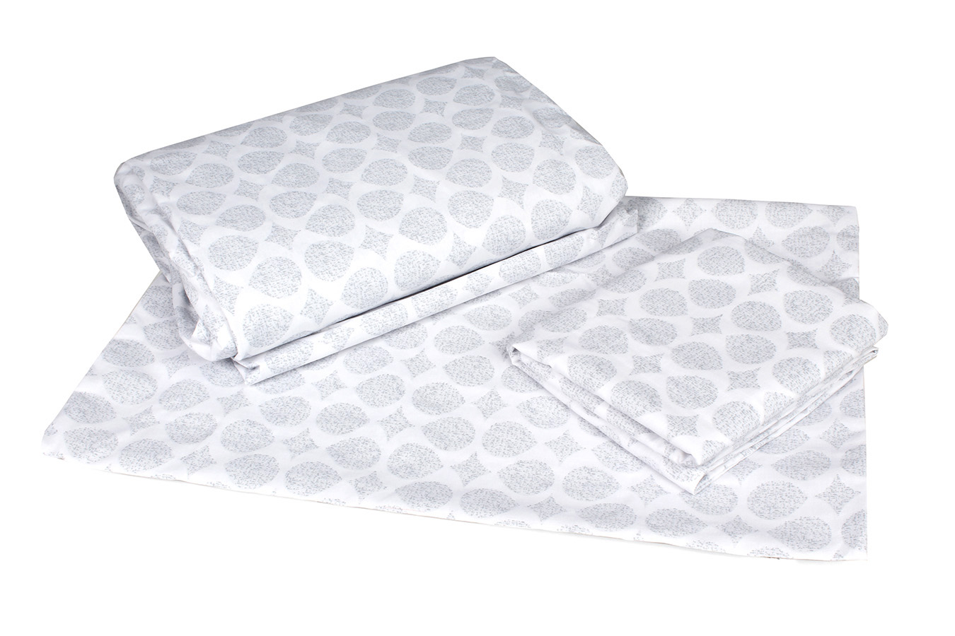 ملحفه نیم ست دو نفره 180-3 تکه آماندا ملحفه طوسی ملحفه نیم ست دو نفره سه تکه عرض 180 بروجرد طرح آماندا رنگ طوسی - Image 1