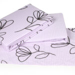 کاور تمام ست یک نفره سه تکه 90 بروجرد طرح دایانه 1 رنگ یاسی