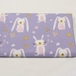 ملحفه روانداز نوزادی بروجرد طرح وانیل رنگ بنفش