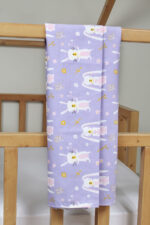 ملحفه روانداز نوزادی بروجرد طرح وانیل رنگ بنفش - Image 3