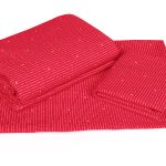 ملحفه نیم ست دو نفره سه تکه عرض 160 بروجرد طرح تیامو رویه رنگ قرمز