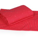 ملحفه نیم ست یک نفره دو تکه 90 بروجرد طرح تیامو رویه رنگ قرمز