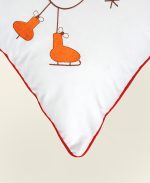 ست لحاف وکاور بزرگسال گلدوزی یک نفره هفت تکه بروجرد طرح رودولف رنگ سفید - Image 5