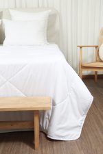 لحاف تک بزرگسال دو نفره 180 بروجرد ساده رنگ سفید - Image 7